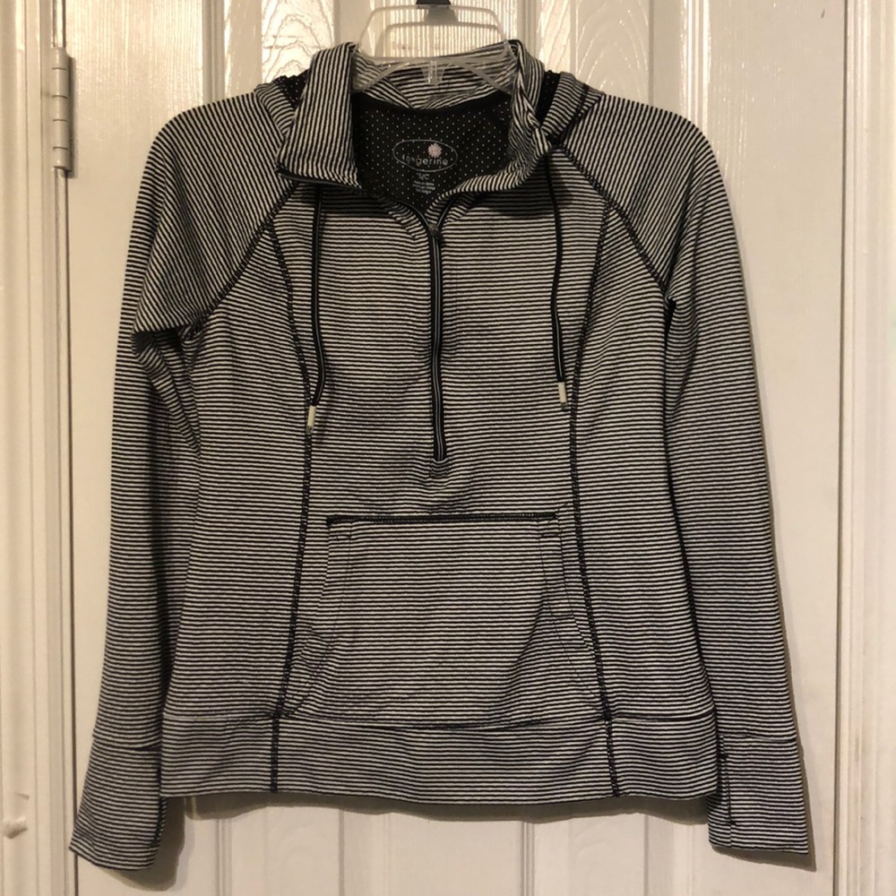 Striped Workout Hoodie